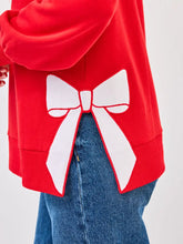 Load image into Gallery viewer, Sweatshirt | Merry Bow IN RED