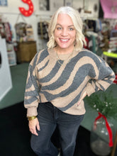 Load image into Gallery viewer, Zebra Print Long Sleeve Knit Sweater