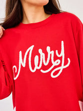 Load image into Gallery viewer, Sweatshirt | Merry Bow IN RED