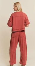 Load image into Gallery viewer, Wine wasted Barrel Pants Set