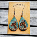 Wild West Cowboy Teardrop Earrings