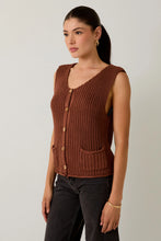 Load image into Gallery viewer, COCO RELAXED BUTTON DOWN SWEATER VEST
