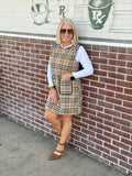 Classic Checkered Dress With Pockets