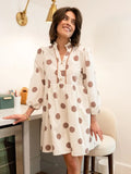 Simply Southern Willow Cream Polka Dot Mini Dress
