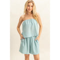 Tube Top and Flowy Shorts Set SOFT SAGE
