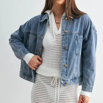 Boxy Denim Trucker Jacket