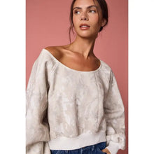 Load image into Gallery viewer, CAMO BOAT NECK SWEATSHIRT
