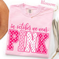 Pink Polka Dot Breast Cancer Awareness Graphic Tee