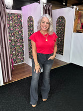 Load image into Gallery viewer, KANCAN Ultra High Rise Black Flare Jeans
