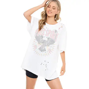 FREE SPIRIT EAGLE VINTAGE GRAPHIC TEE