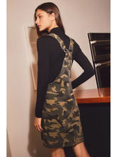 Load image into Gallery viewer, Button-Front Camo Overall Dress
