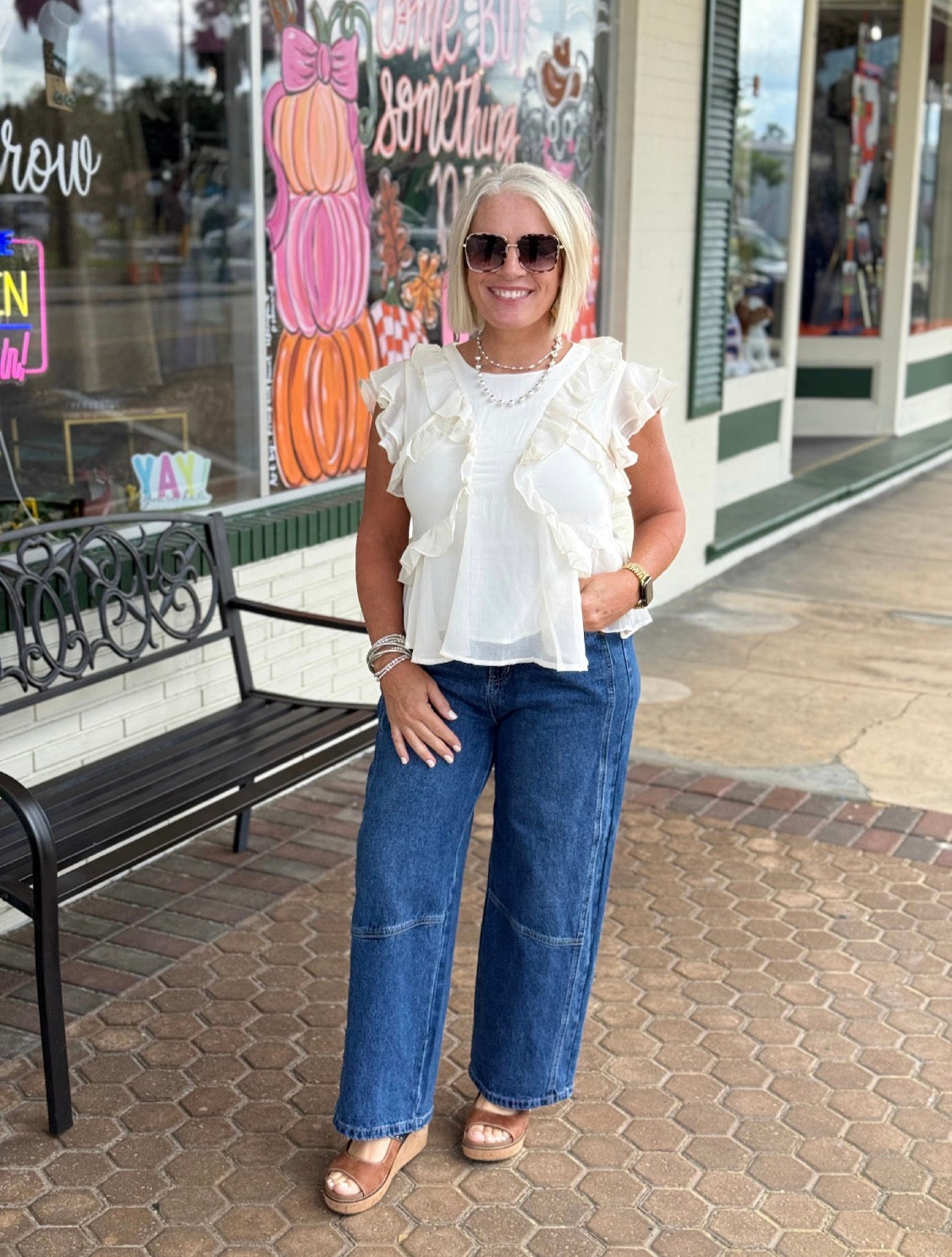 Saige-HIGH Rise Crop Barrel