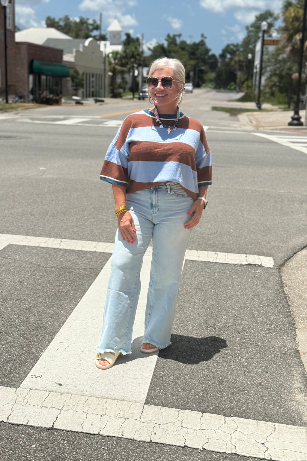 PETRA petite HIGH RISE WIDE LEG JEANS
