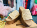 Clearance Woven platform sandal