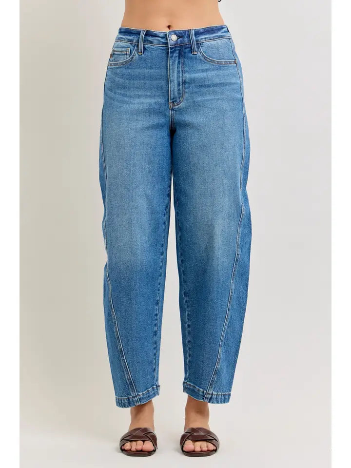 Judy Blue High Waist Rigid Magic Panel Barrel