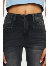 Load image into Gallery viewer, KANCAN Ultra High Rise Black Flare Jeans
