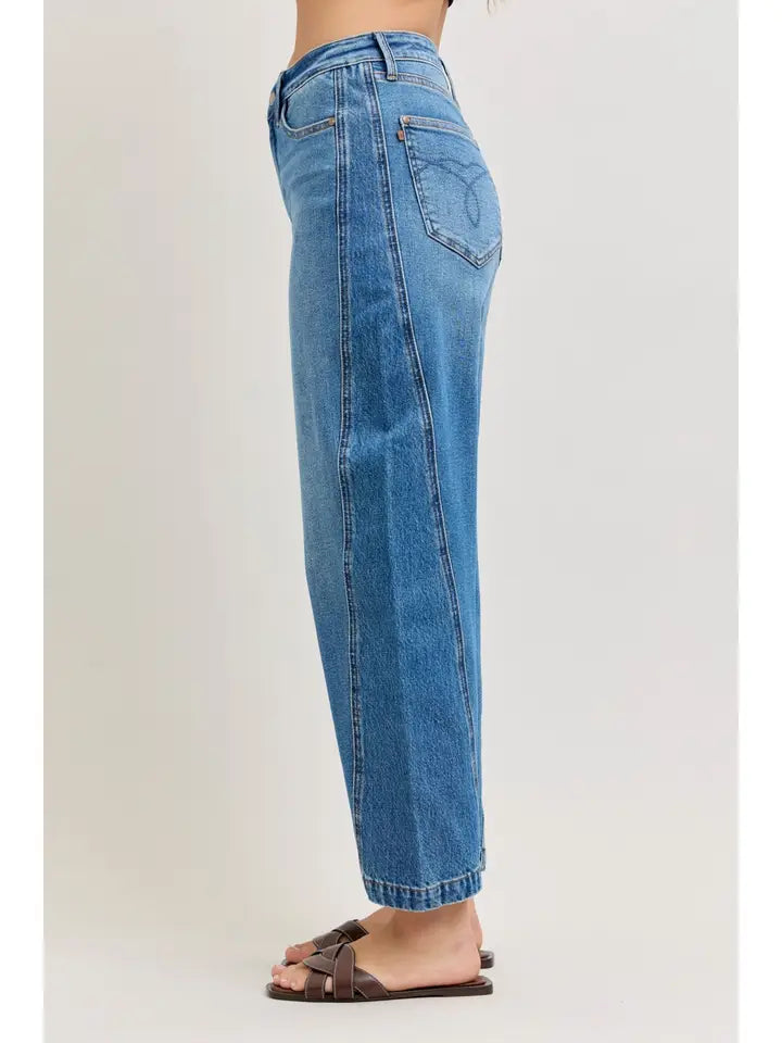 Judy Blue High Waist Rigid Magic Panel Barrel