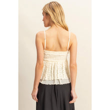 Load image into Gallery viewer, Spaghetti Strap Lace Cami Top
