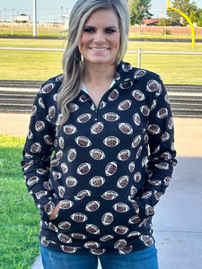 Girls of Fall Pullover quarter zip top