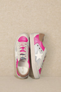 Mi.iM HABER star sneaker in silver and pink