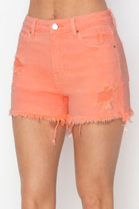 BARBIE CORALHigh Rise Shorts BY RISEN