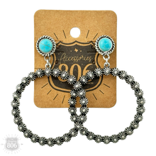 Load image into Gallery viewer, Western concho berry earrings
