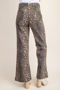 LEOPARD SLIM FLARES