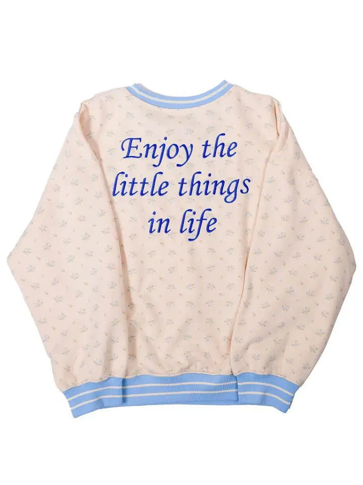 Enjoy the Little Things Bow Sweatshirt
