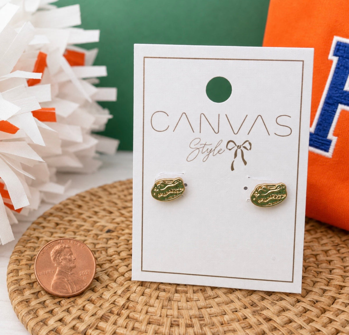 Florida Gators 24K Gold Plated Stud Earrings