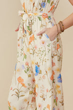 Load image into Gallery viewer, Womens Floral Smock Neck Sleeveless Jumpsuit
