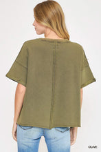 Load image into Gallery viewer, Star Patched Mineral Washed French Terry Top
