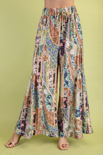 Load image into Gallery viewer, Mixed Print Voluminous Wide Leg Pants
