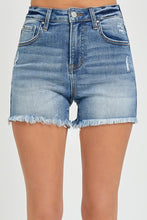 Load image into Gallery viewer, RISEN DENIM HIGH RISE SHORTS
