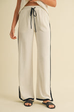 Load image into Gallery viewer, Linen Blend Color Block Sleeveless Top &amp; Pants Set
