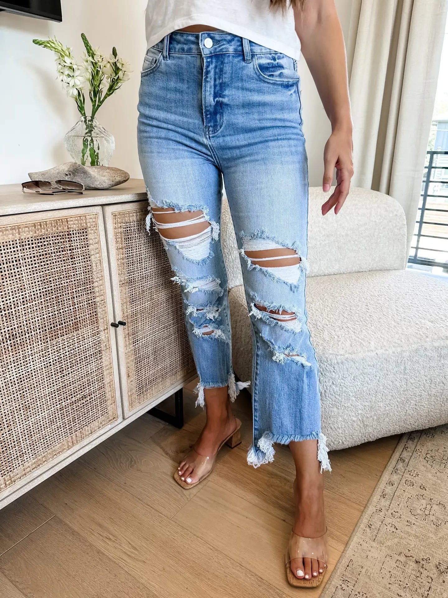 Blakeley Urban Distressed Crop Jeans