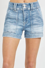 Load image into Gallery viewer, Risen high rise patch front pocket shorts in light

