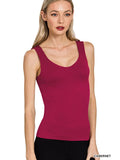 CABERNET SEEMLESS TANK WITH BUILT IN  BRA