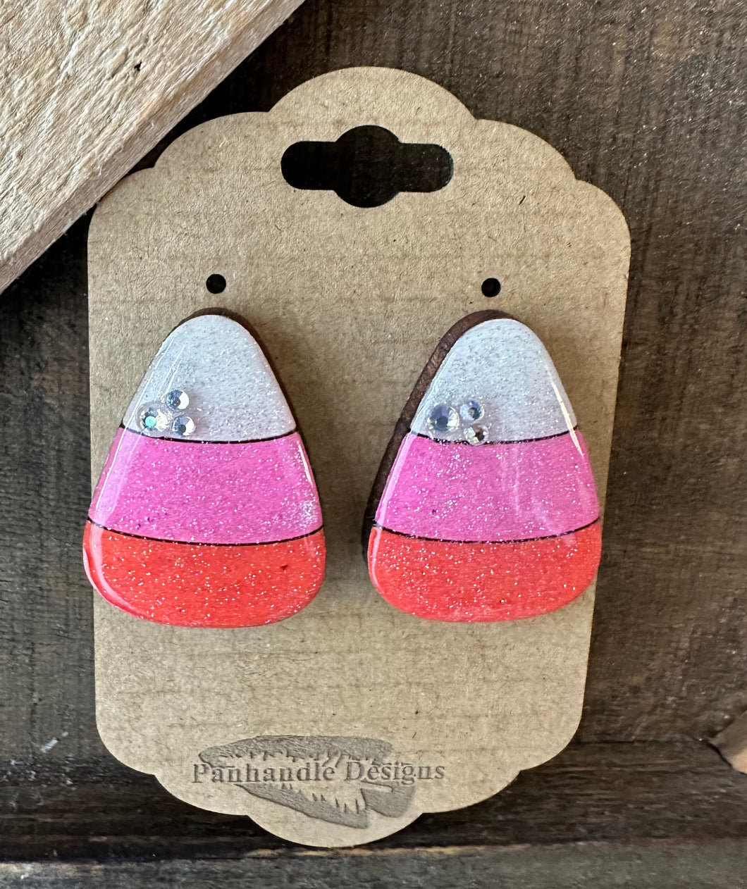 Candy corn 🎃 post earrings