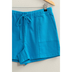 CLEARANCE DRAWSTRING SHORTS IN BLUE