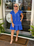 LILLIAN BLUE SEERSUCKER DRESS