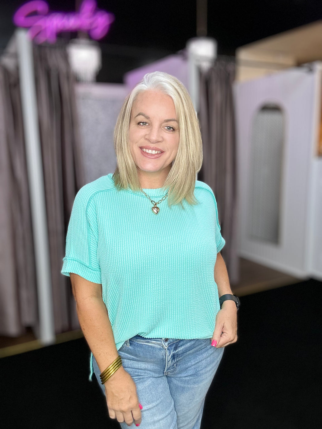 RIBBED TOP IN MINT