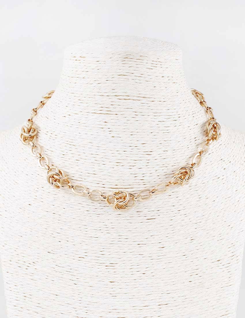 Gold Layered Knotted Chain 16