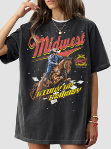 Midwest mineral black graphic tee