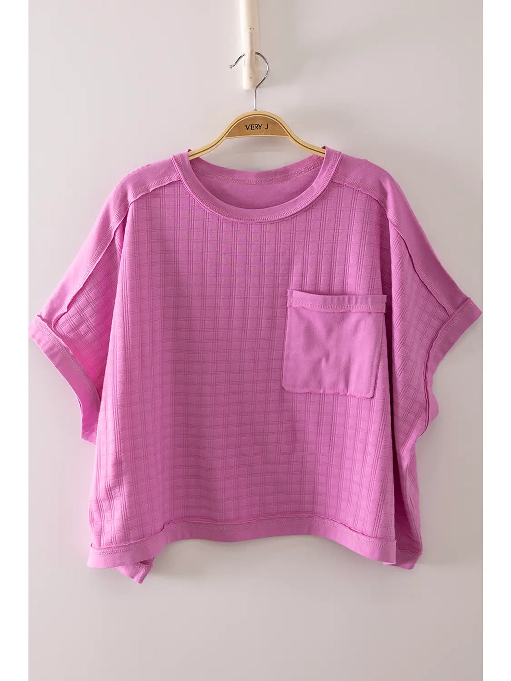 ORCHID Dolman Sleeve Textured Knit Casual Top