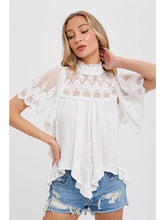 Load image into Gallery viewer, Lace Trim Boho Top
