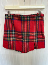 Load image into Gallery viewer, Christmas Plaid Skort With Slit
