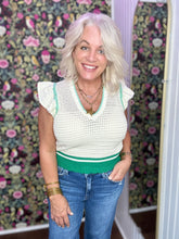 Load image into Gallery viewer, Crochet Open Weave Knit Top
