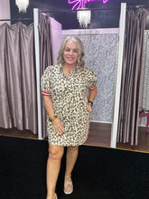 Load image into Gallery viewer, Leopard Print Shirt Dress
