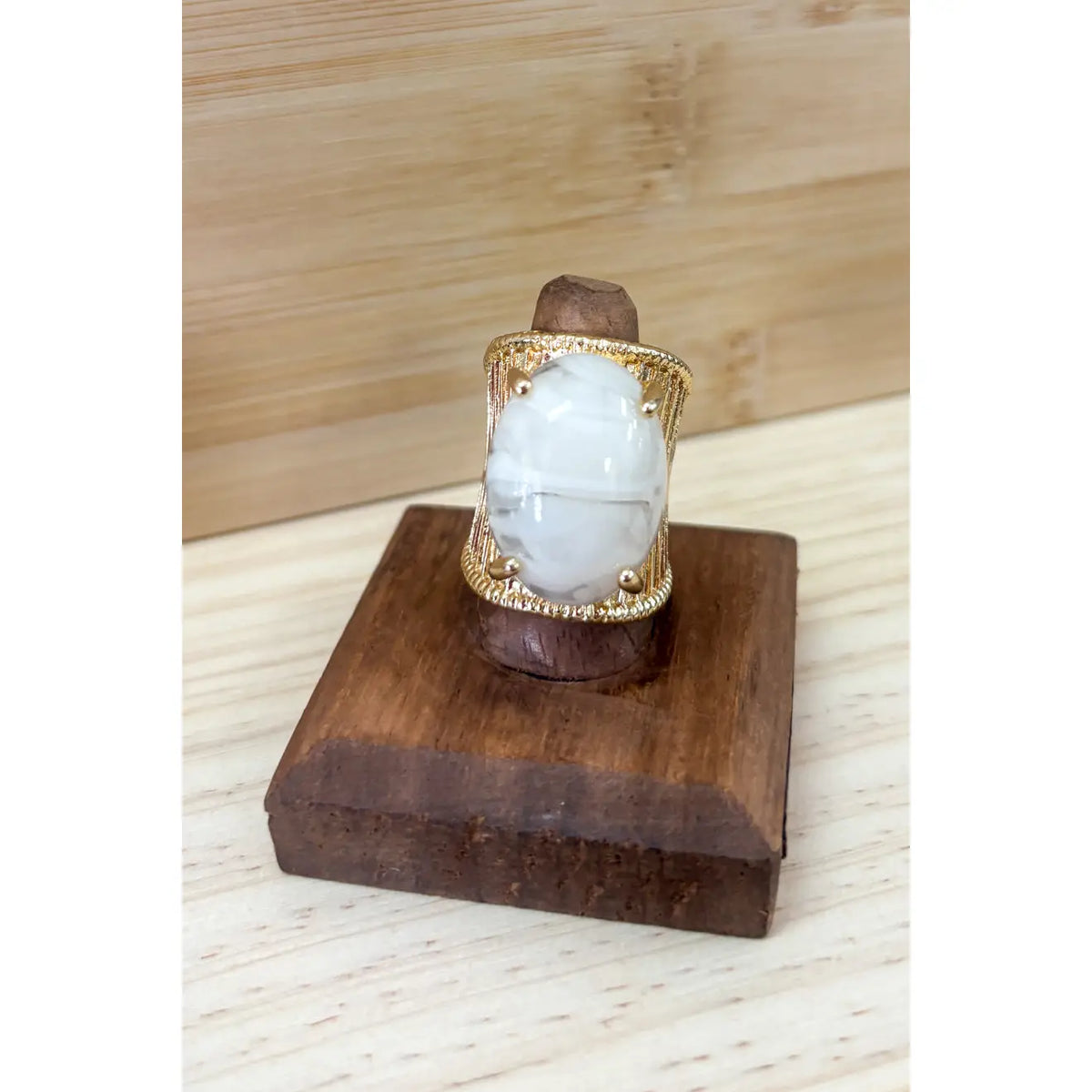 Gia Rings in Gold and Quartz