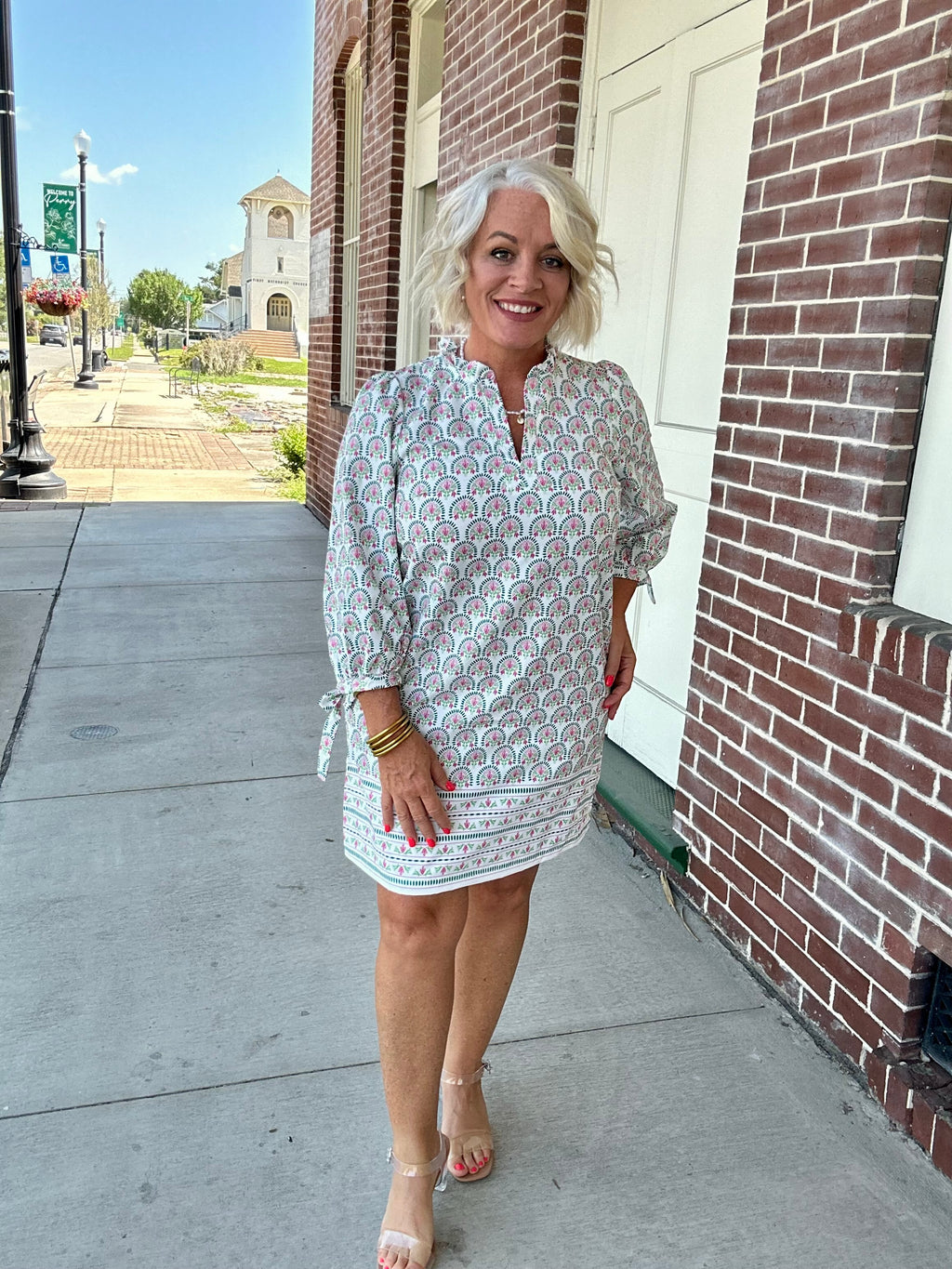 Sunshower Flora White Dress